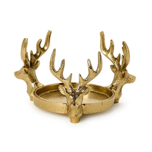 Gold Stag BottleCoaster / Candleholder