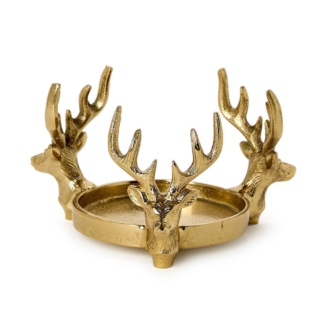 Gold Stag BottleCoaster / Candleholder