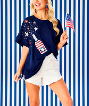 Load image into Gallery viewer, July 4th Sparkle Top