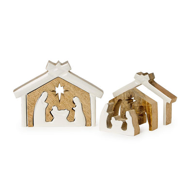 Wood Nativity
