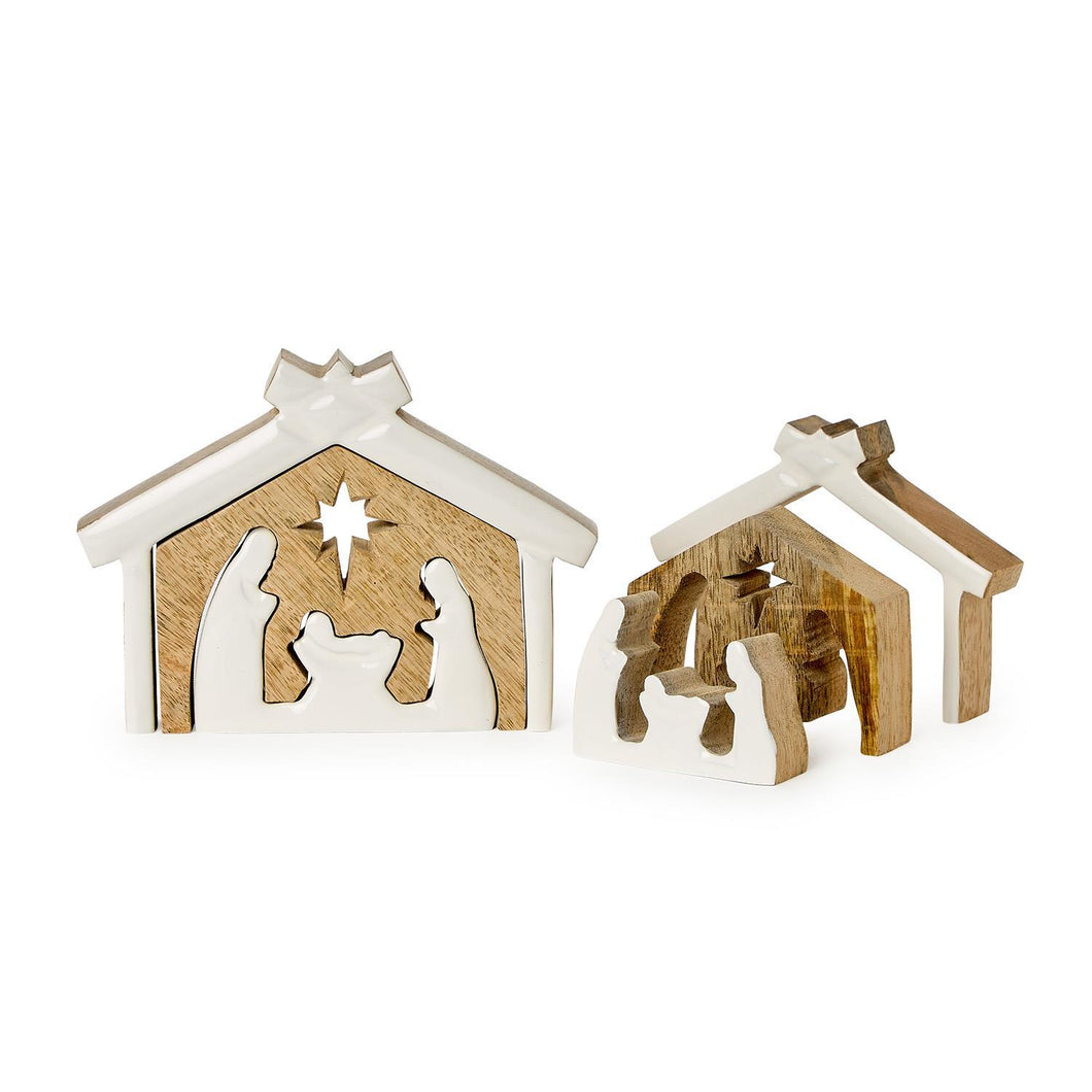 Wood Nativity