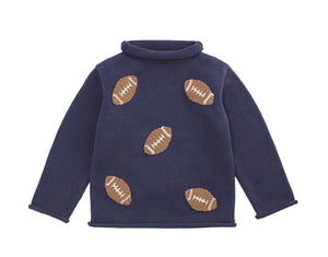 Mini Footballs Rollneck Sweater
