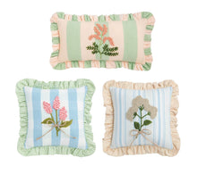 Load image into Gallery viewer, Mini Spring Floral Embroidered Pillow