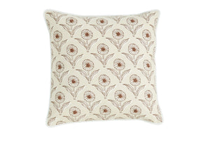 Taupe Block Print Pillows