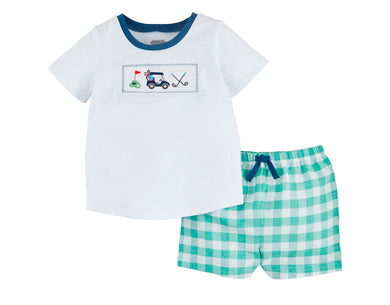 Golf Smocked Short Set