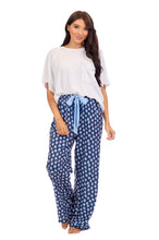 Load image into Gallery viewer, Navy Floral Pajama Pants
