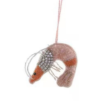 Beaded Shrimp Ornament