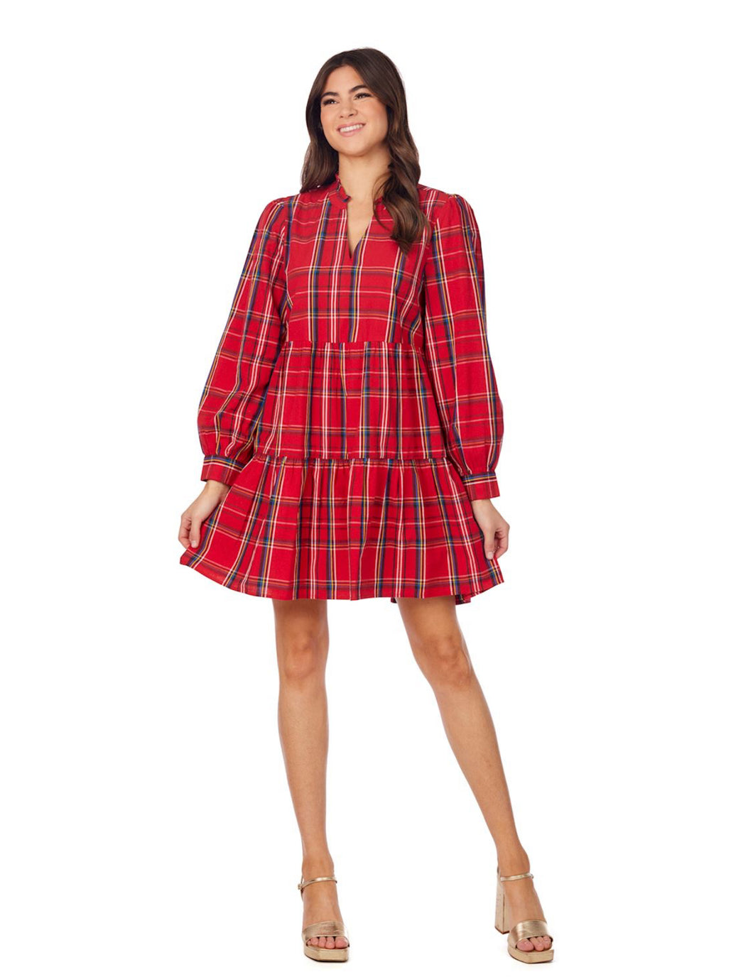 Shannon Red Plaid Dress