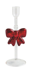 Christmas Glass Taper Holders