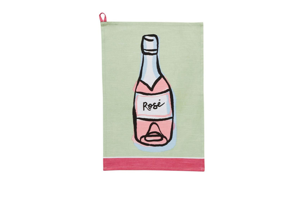 Colored Trim Cocktail Towel