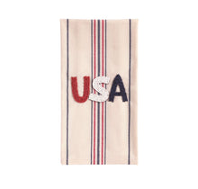 Load image into Gallery viewer, Americana Beaded Hand Towel