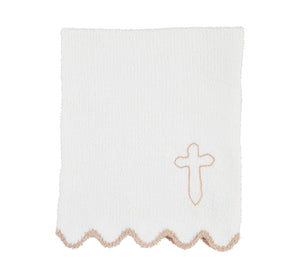 Cross Scalloped Blanket