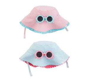 Girls Hat & Sunglasses Set