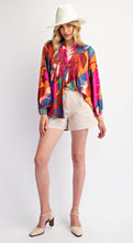 Load image into Gallery viewer, Mocha Magenta Button Down