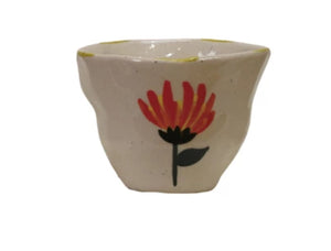 Stoneware Flower Cup