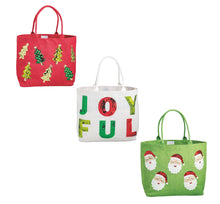 Load image into Gallery viewer, Holiday Sparkle Tote