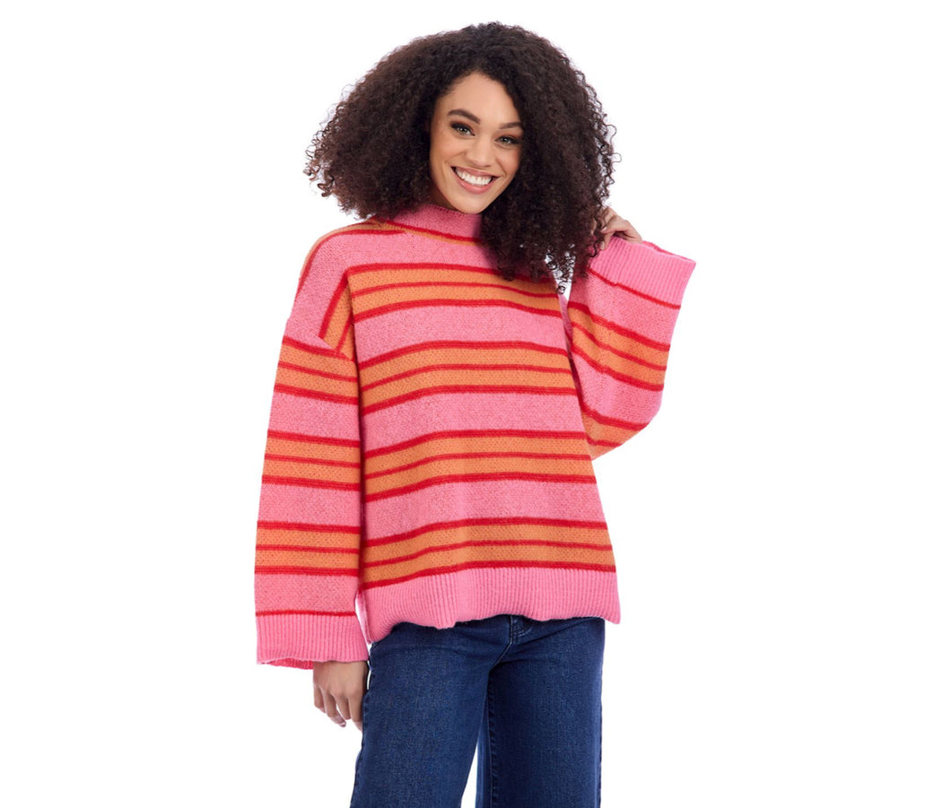 Pink Quinnie Turtleneck Sweater