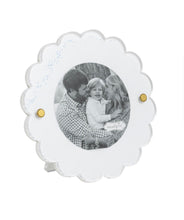 Load image into Gallery viewer, White Mini Scalloped Acrylic Frame