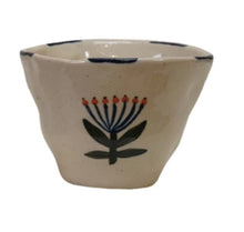 Load image into Gallery viewer, Stoneware Flower Cup