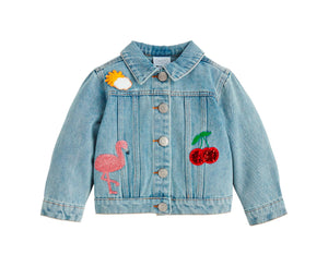 Girls Denim Patch Jacket