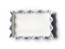 Load image into Gallery viewer, Iris Blue Drop Casserole Dish