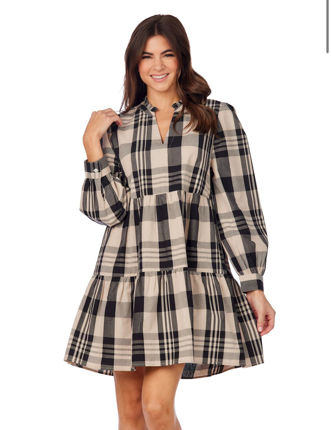 Shannon Tan Plaid Dress