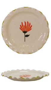 Hand-Painted Stoneware Plate