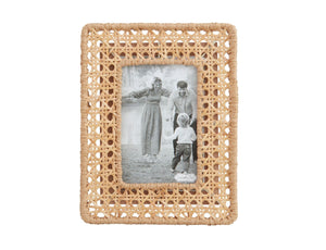 Woven Cane Picture Frame