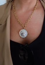 Load image into Gallery viewer, Two Toned Coin Necklace