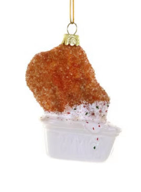 Chicken Nugget w/ Ranch Ornament