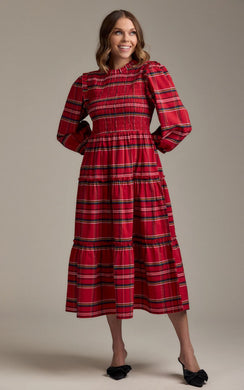 Walton Plaid Midi Dress