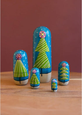 Christmas Tree Nesting Dolls