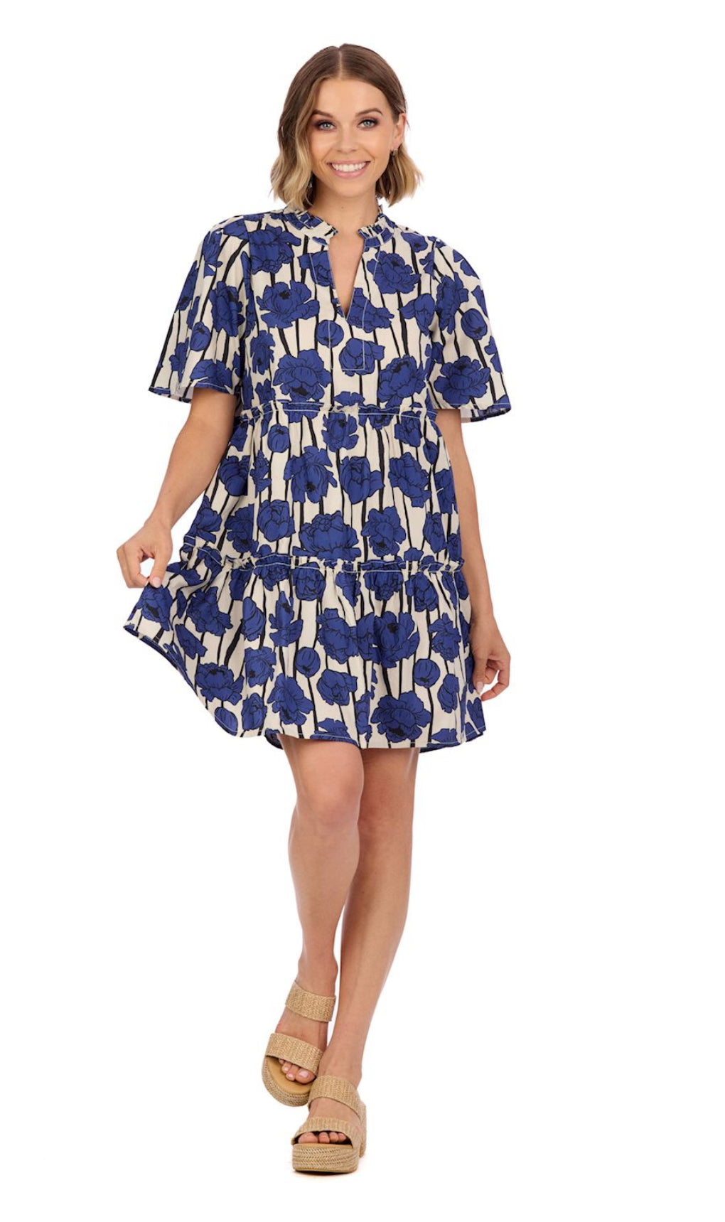 Kit Blue Floral Dress