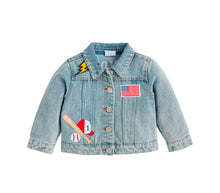 Load image into Gallery viewer, Boys Denim Patch Jacket