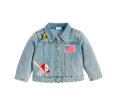 Boys Denim Patch Jacket