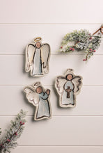 Load image into Gallery viewer, Blue Christmas Angel Tidbit Dish