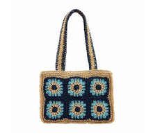 Load image into Gallery viewer, Floral Crochet Mini Tote