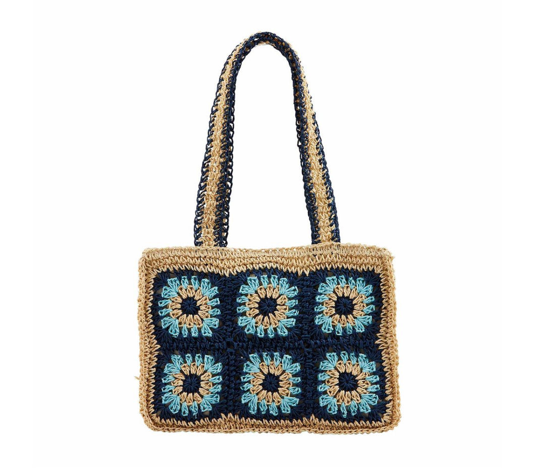 Floral Crochet Mini Tote