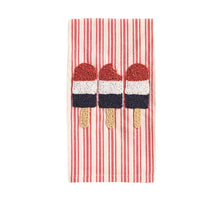 Load image into Gallery viewer, Americana Beaded Hand Towel