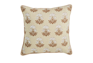 Taupe Block Print Pillows