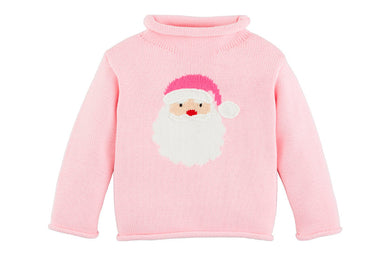 Pink Santa Rollneck Sweater