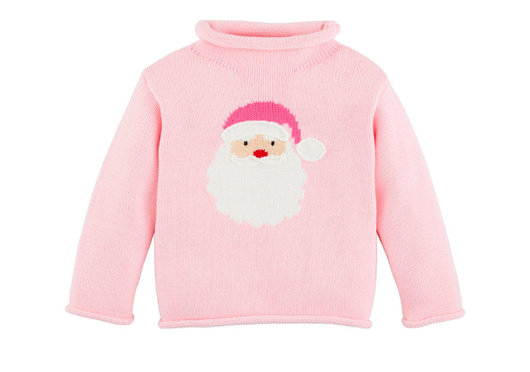 Pink Santa Rollneck Sweater