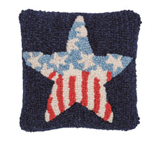 Load image into Gallery viewer, Americana Hook Wool Pillow
