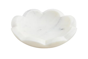 Scalloped Marble Dish
