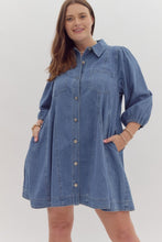 Load image into Gallery viewer, Denim Mini Dress