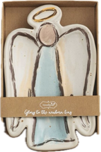 Load image into Gallery viewer, Blue Christmas Angel Tidbit Dish