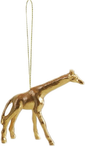 Gold Safari Animal Ornament