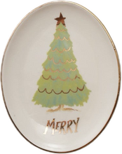 Load image into Gallery viewer, Oval Christmas Tree Dish