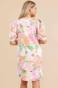 Off White Floral Dress