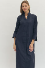 Load image into Gallery viewer, Navy Button Down Midi